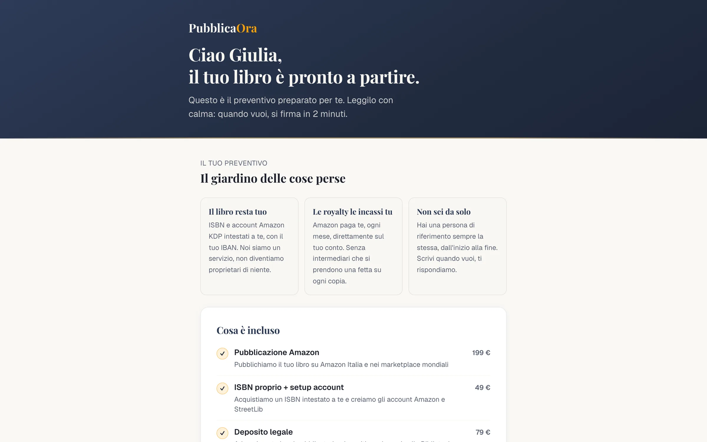 app.pubblicaora.it: preventivo su computer