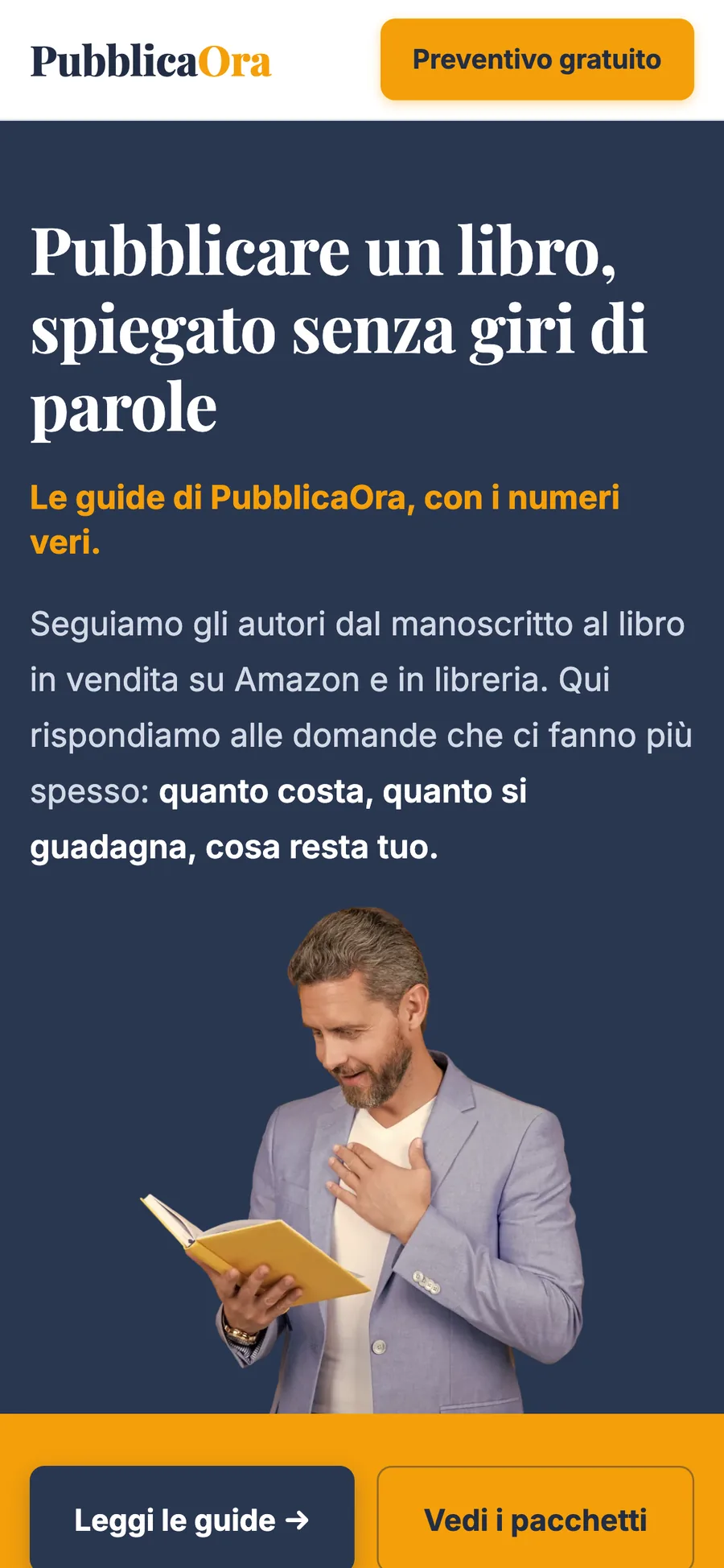 PubblicaOra: pagina su telefono